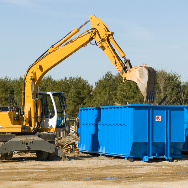 are there any restrictions on where a residential dumpster can be placed in So-Hi